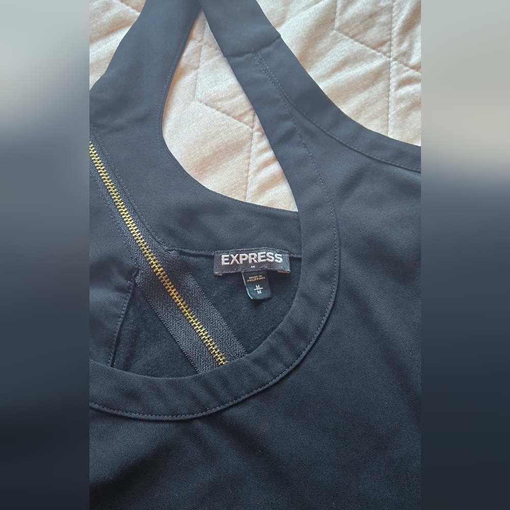 Express Women's Elegant Black Tank Top (2b) - Picture 3 of 7